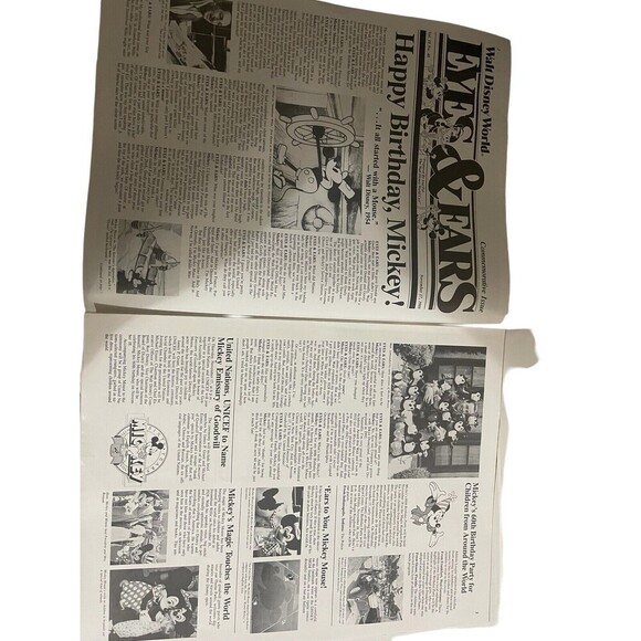 Disney Eyes & Ears 1987 Vol 17# 52/16 1988 Vol 18 #13/46 Mickey Mouse 60th Bday - Picture 7 of 16